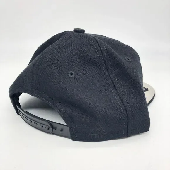 New UNIF Metal Logo Baseball Flat Bill Cap Hat - Picture 3 of 6